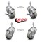 Service Caster 3.5 Inch Gray Polyurethane Swivel 10mm Threaded Stem Caster Brakes SCC, 2PK SCC-TS20S3514-PPUB-TLB-M1015-2-S-2 - alternate 5